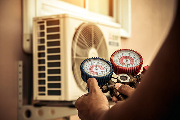Professional Hvac technician working in Moncure, NC